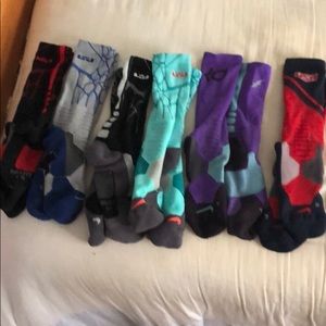 Set of 6 Nike Lebron/KD and USA HyperElite socks